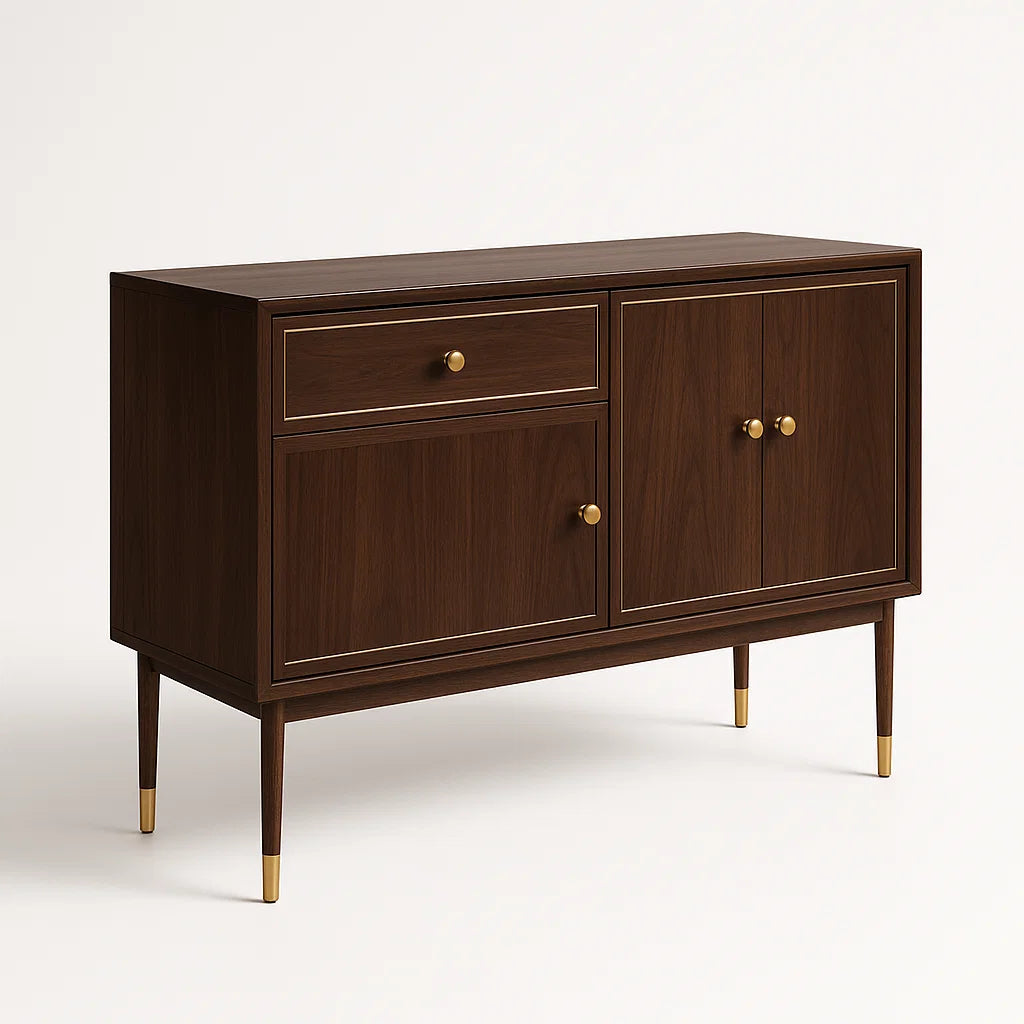Walnussholz Sideboard mit Schublade und Türen