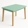Rechteckiger Tisch Holz Grün 90 x 60 x 75 cm